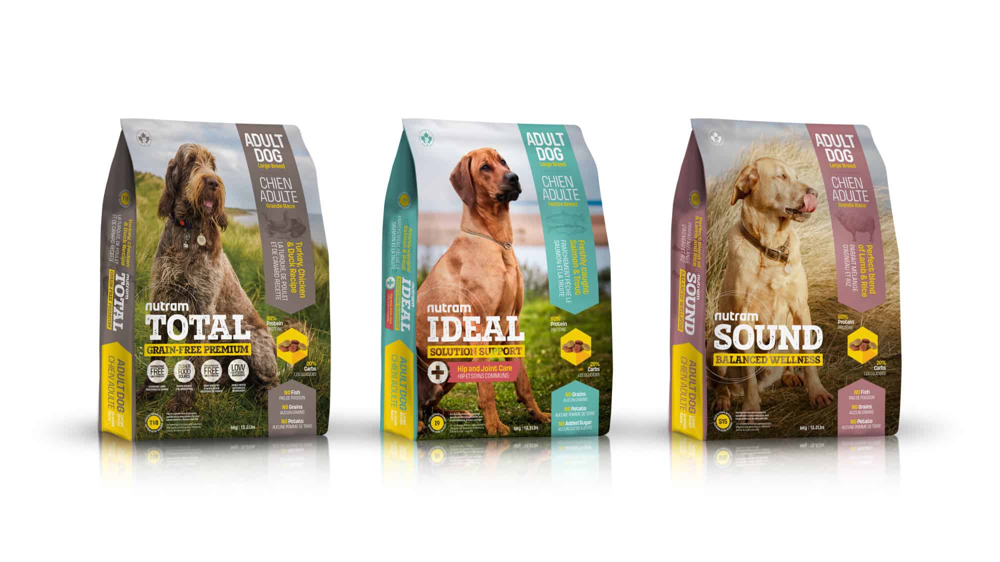 Brand Development for Nutram through creative strategy and design.